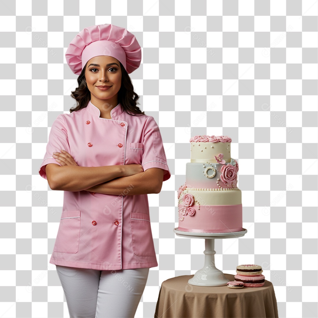 Confeiteira Boleira PNG Transparente