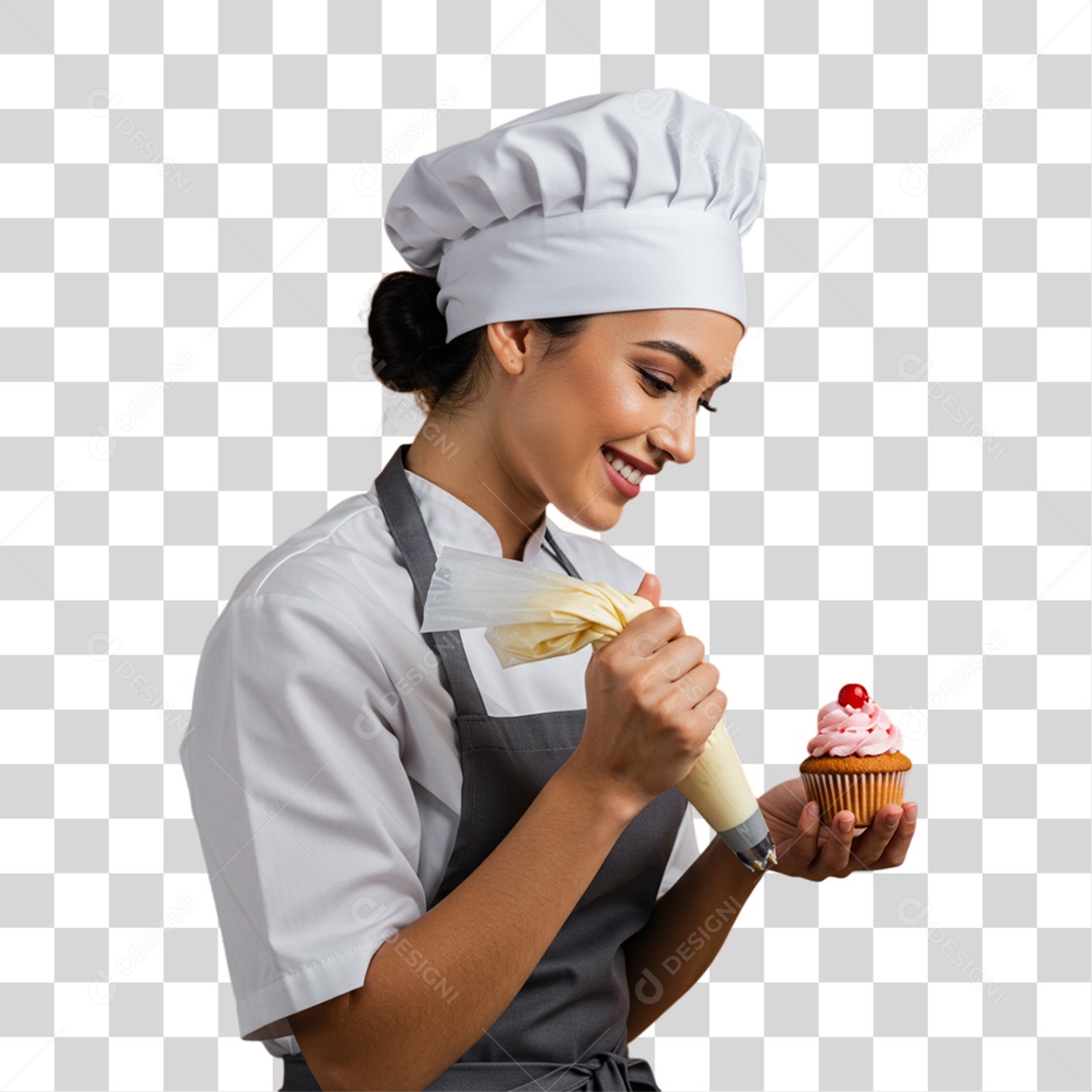 Confeiteira Boleira PNG Transparente