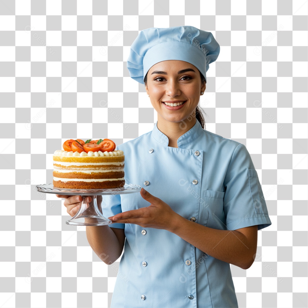 Confeiteira Boleira PNG Transparente