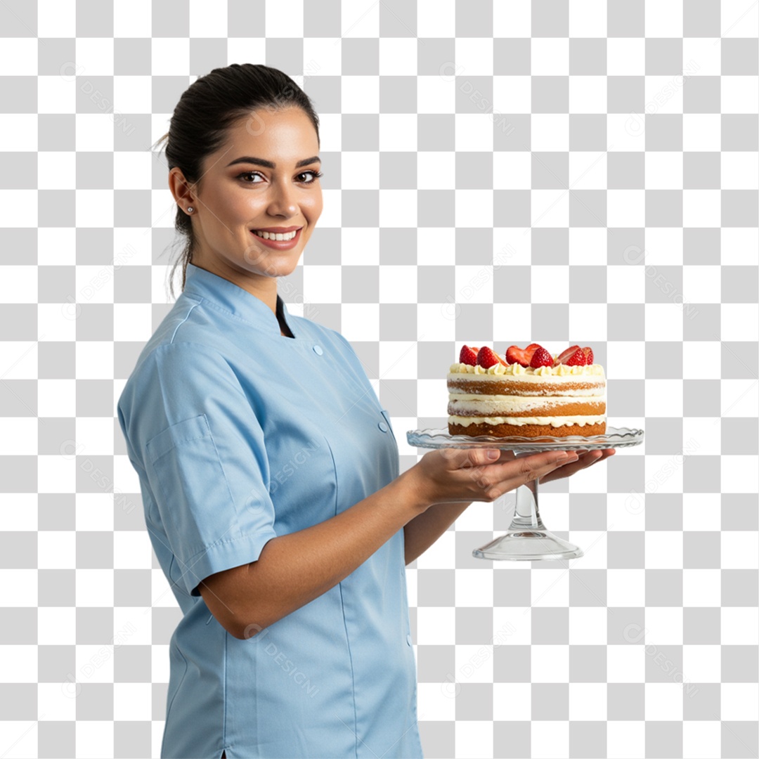 Confeiteira Boleira PNG Transparente