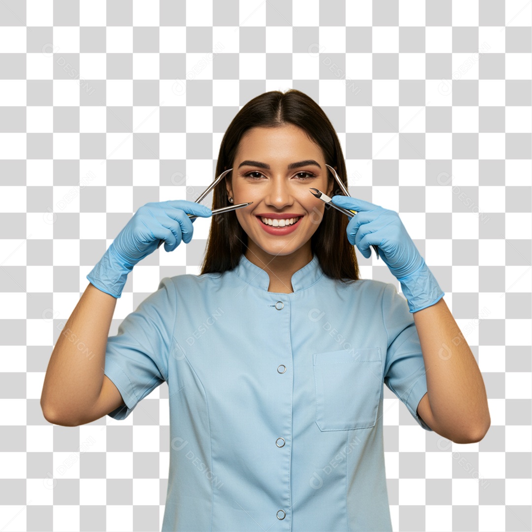 Mulher Manicure PNG Transparente