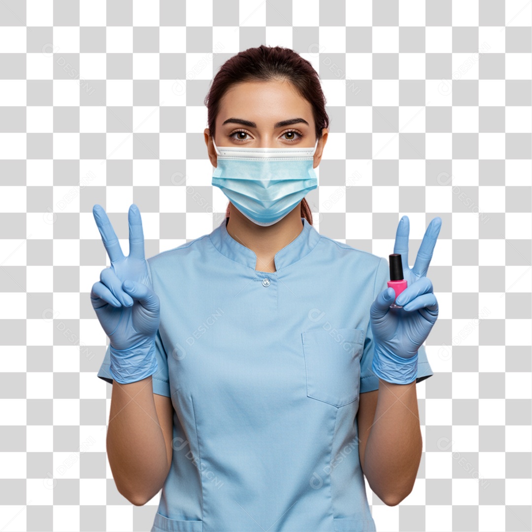 Mulher Manicure PNG Transparente