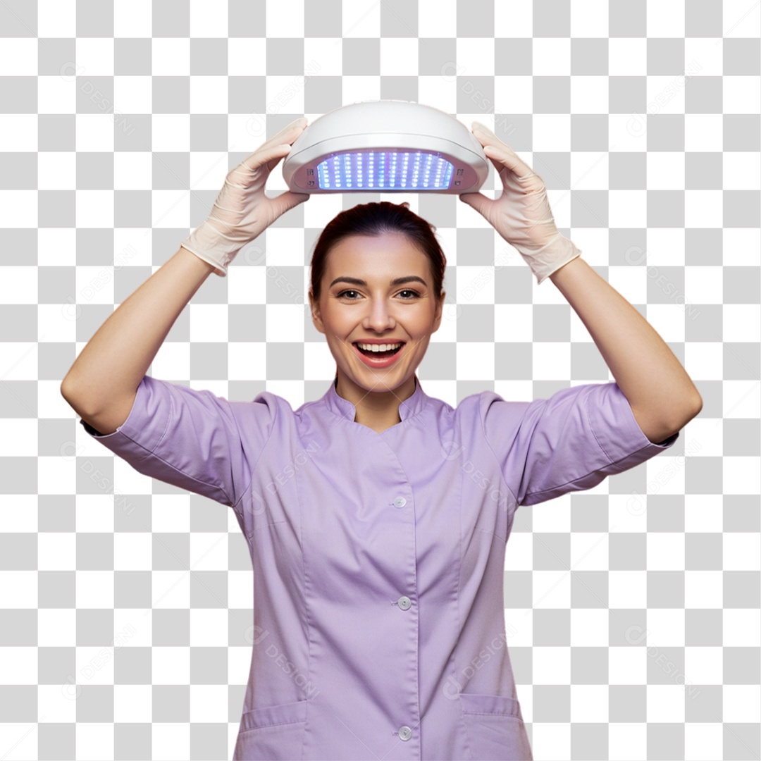 Mulher Manicure PNG Transparente