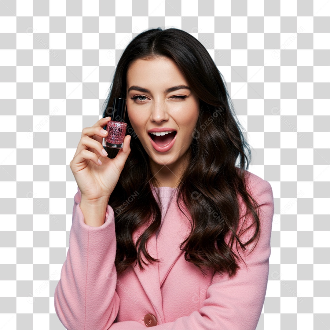 Mulher Manicure PNG Transparente