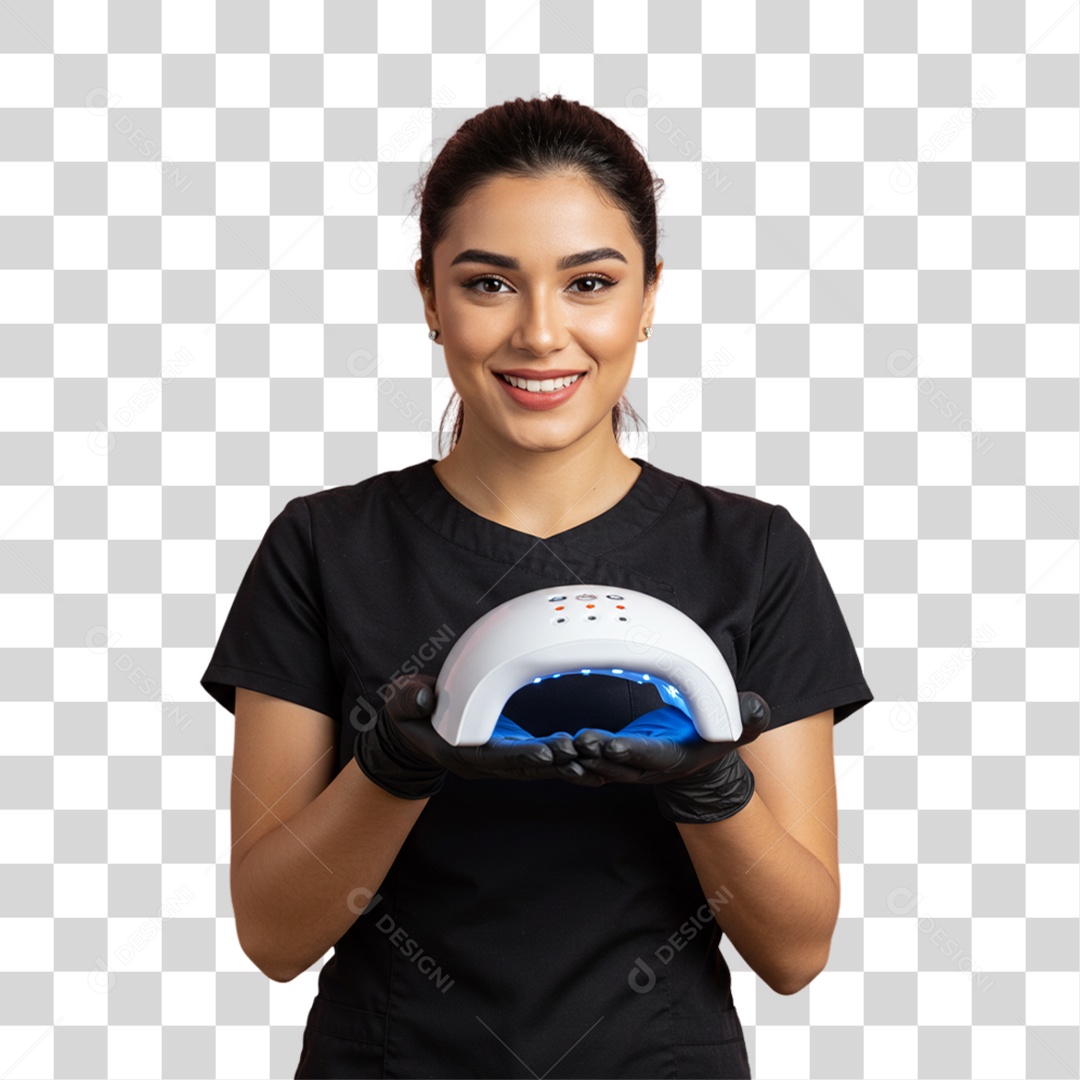 Mulher Manicure PNG Transparente