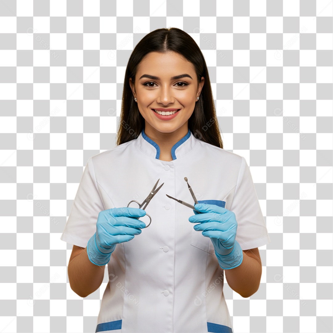 Mulher Manicure PNG Transparente