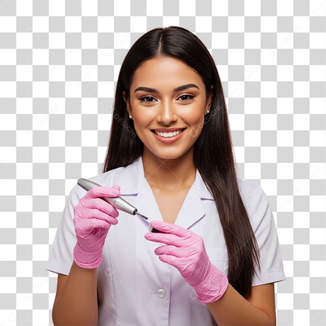 Mulher Manicure PNG Transparente