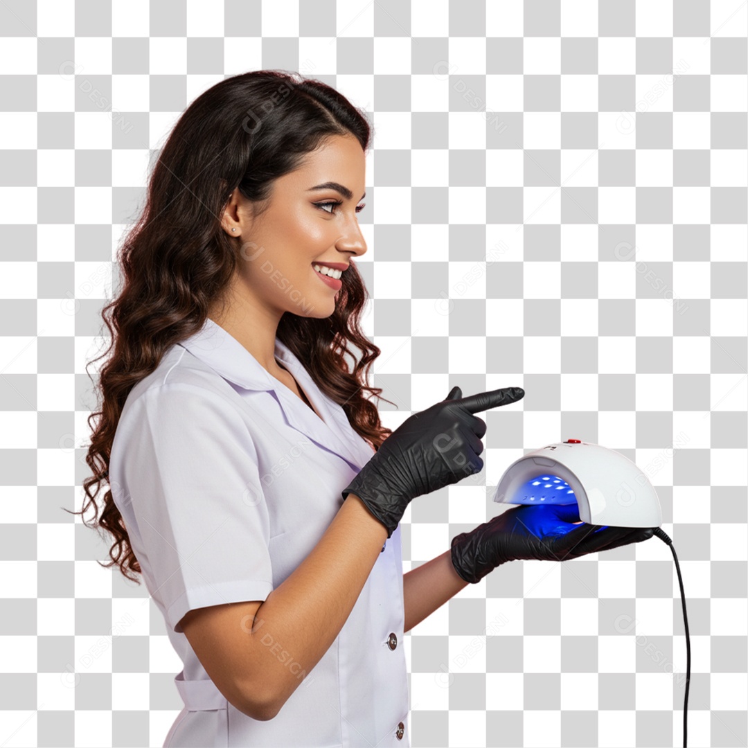 Mulher Manicure PNG Transparente