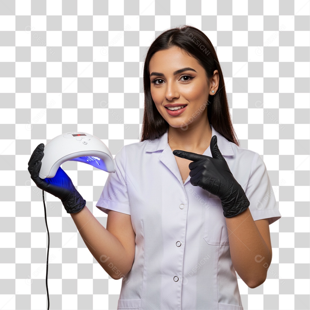 Mulher Manicure PNG Transparente