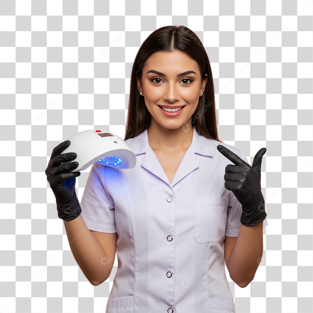 Mulher Manicure PNG Transparente