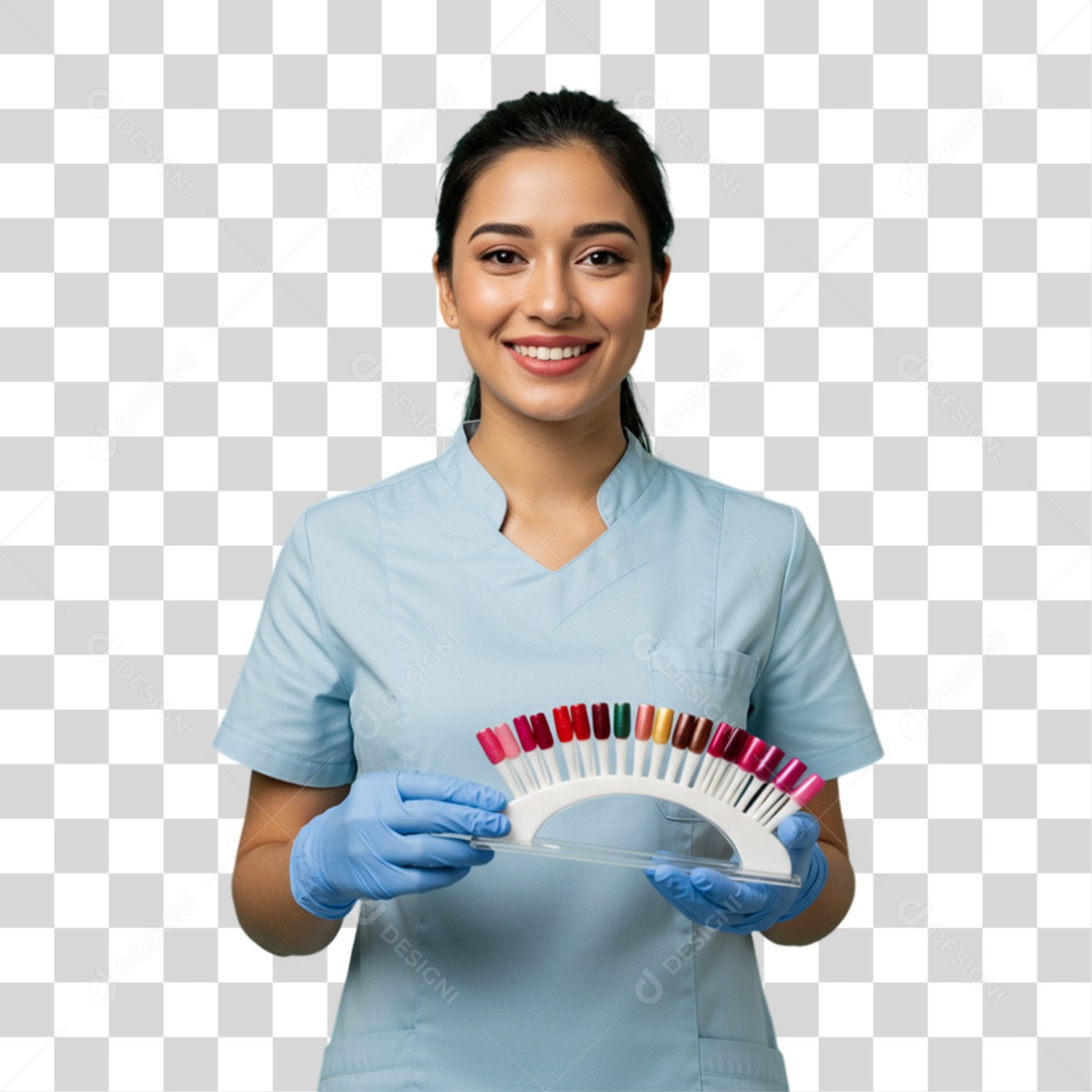 Mulher Manicure PNG Transparente