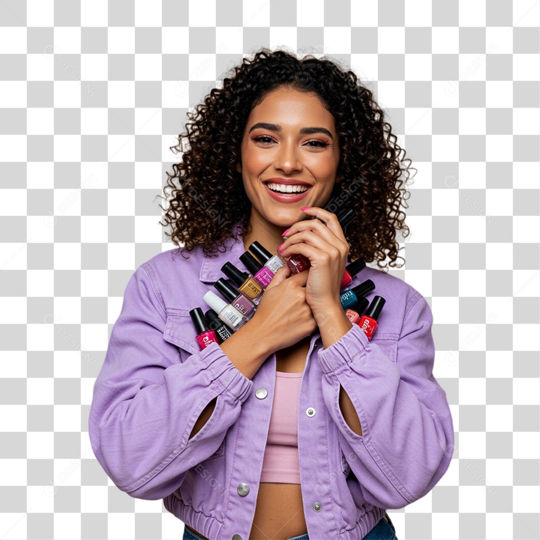 Mulher Manicure PNG Transparente