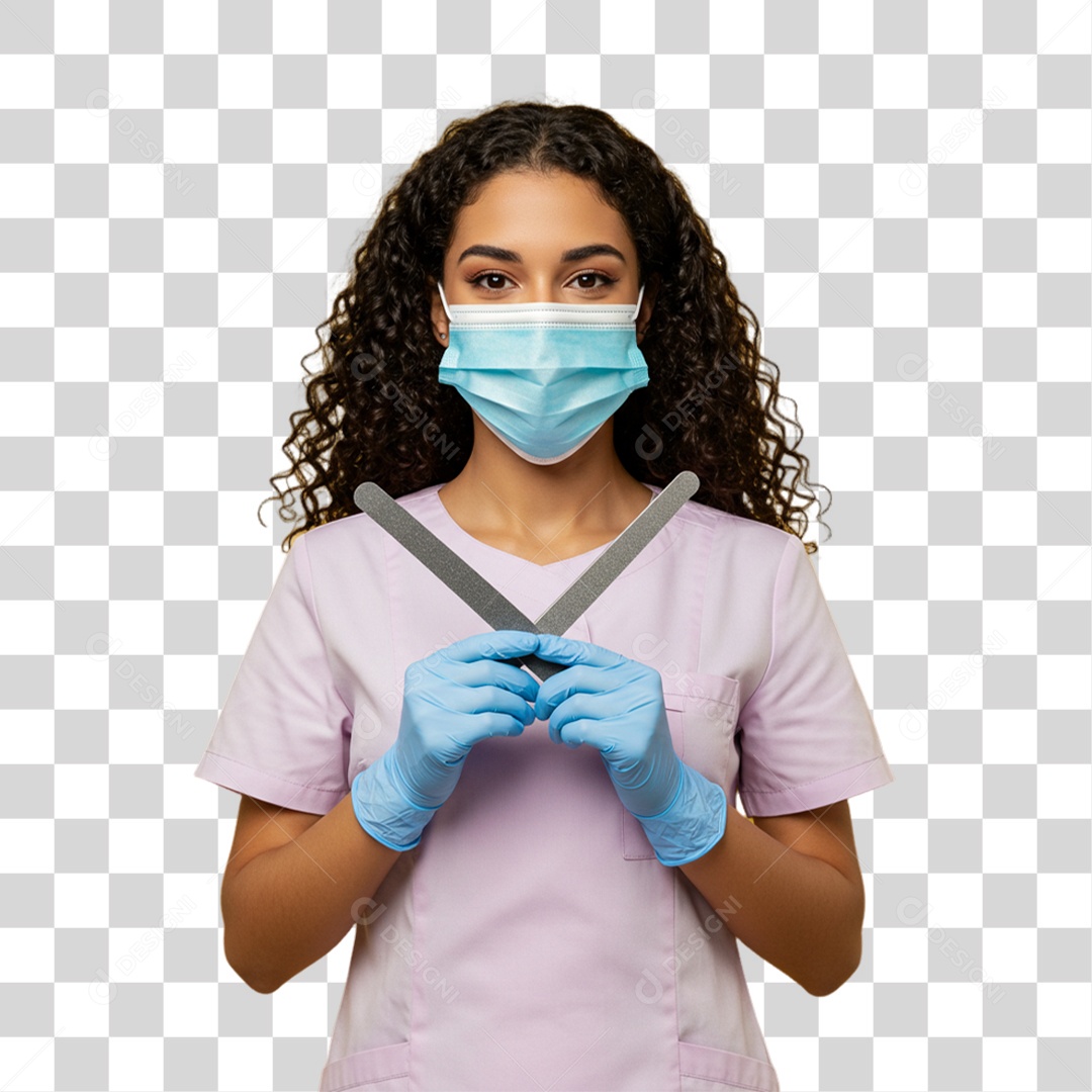 Mulher Manicure PNG Transparente