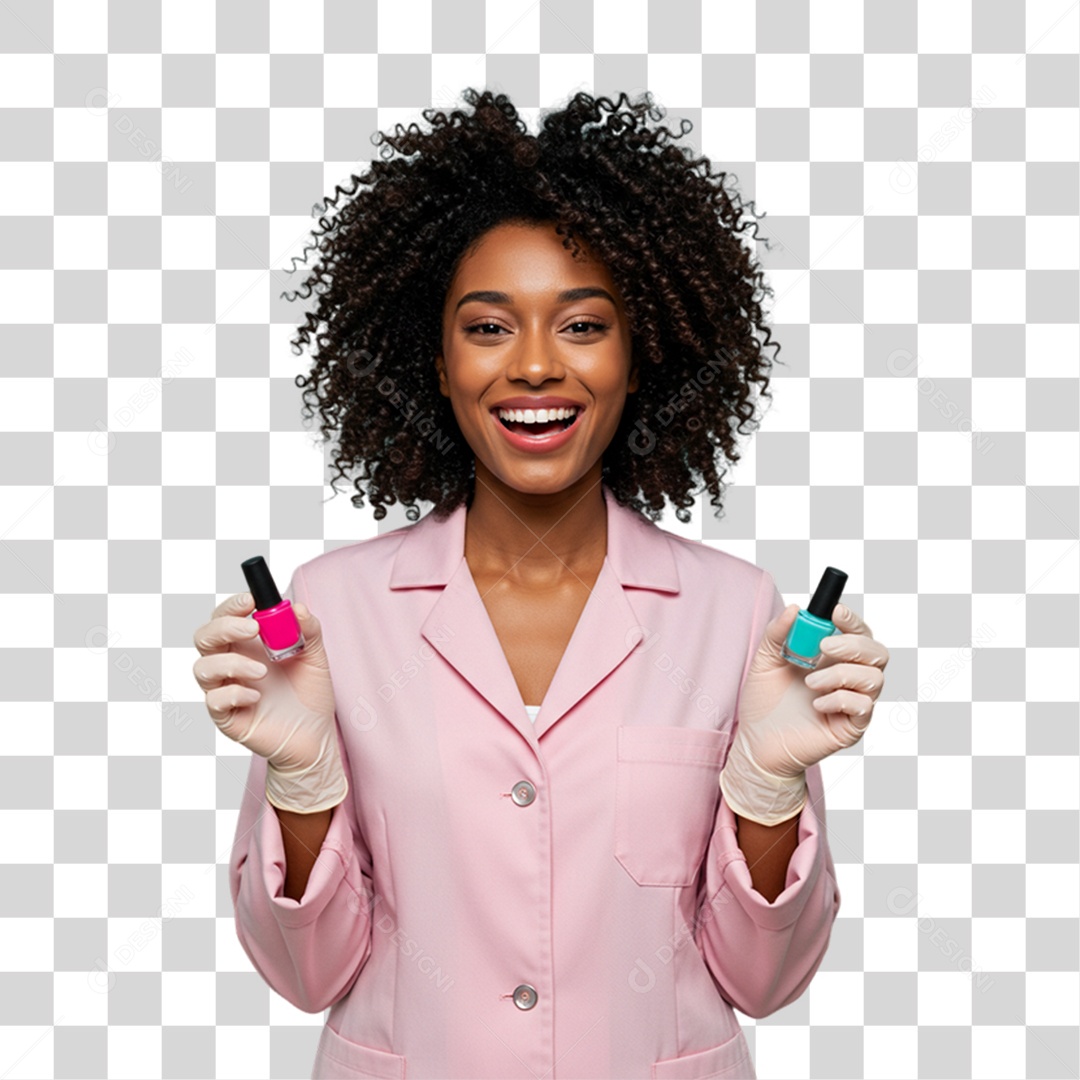 Mulher Manicure PNG Transparente