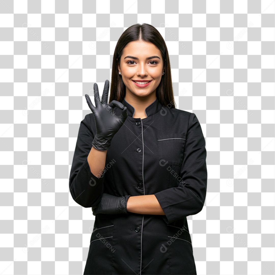 Mulher Manicure PNG Transparente