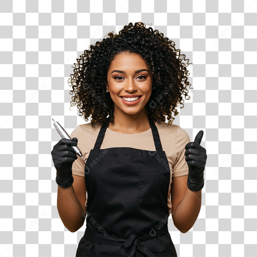 Mulher Manicure PNG Transparente