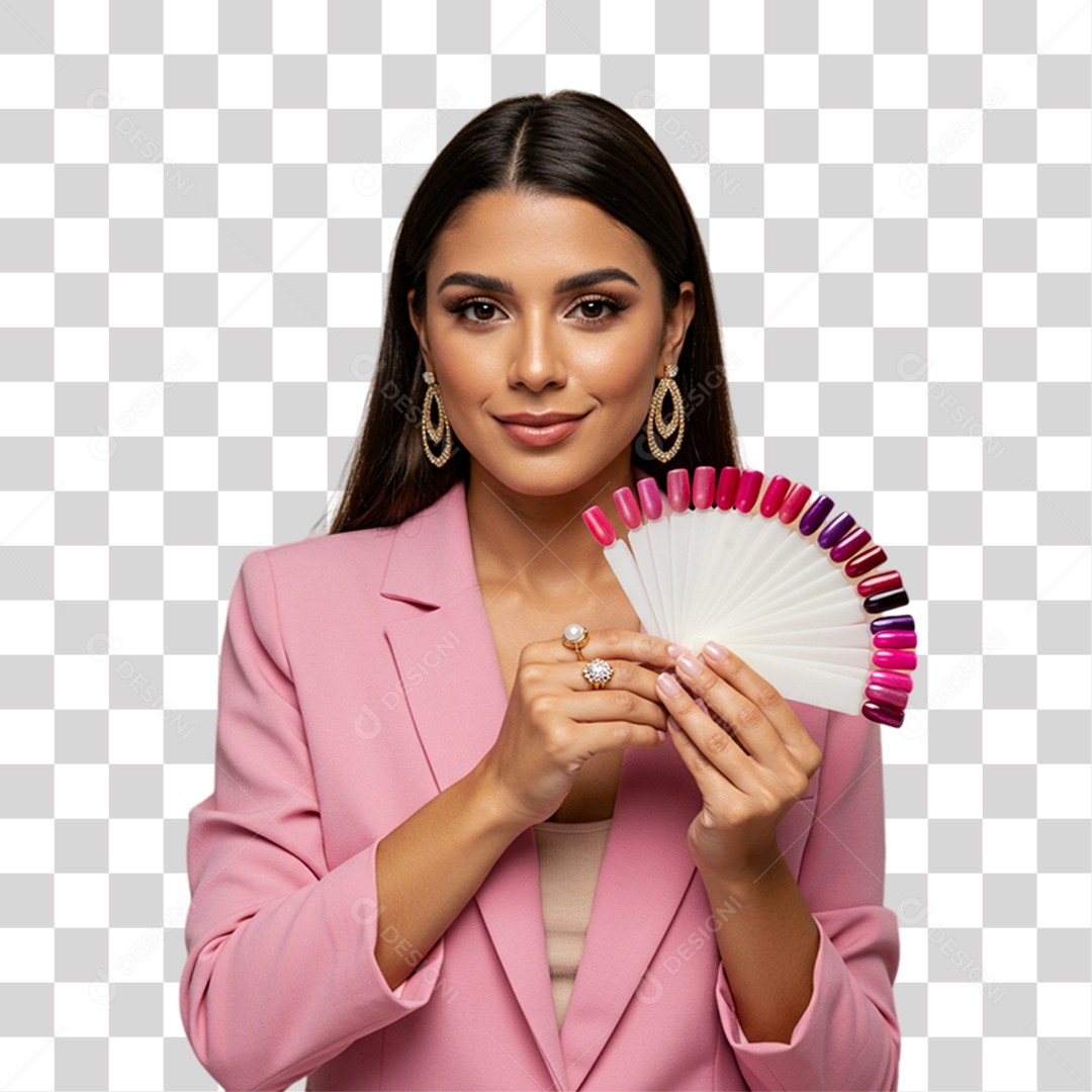 Mulher Manicure PNG Transparente