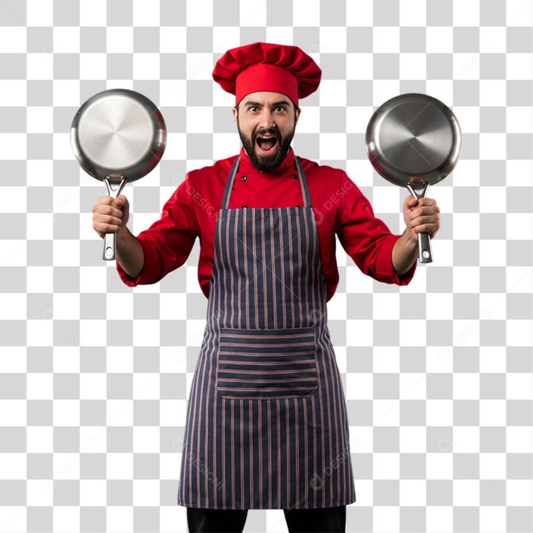 Cozinheiro de Uniforme PNG Transparente