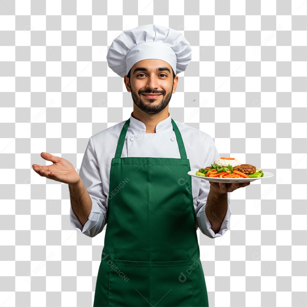 Cozinheiro de Uniforme PNG Transparente