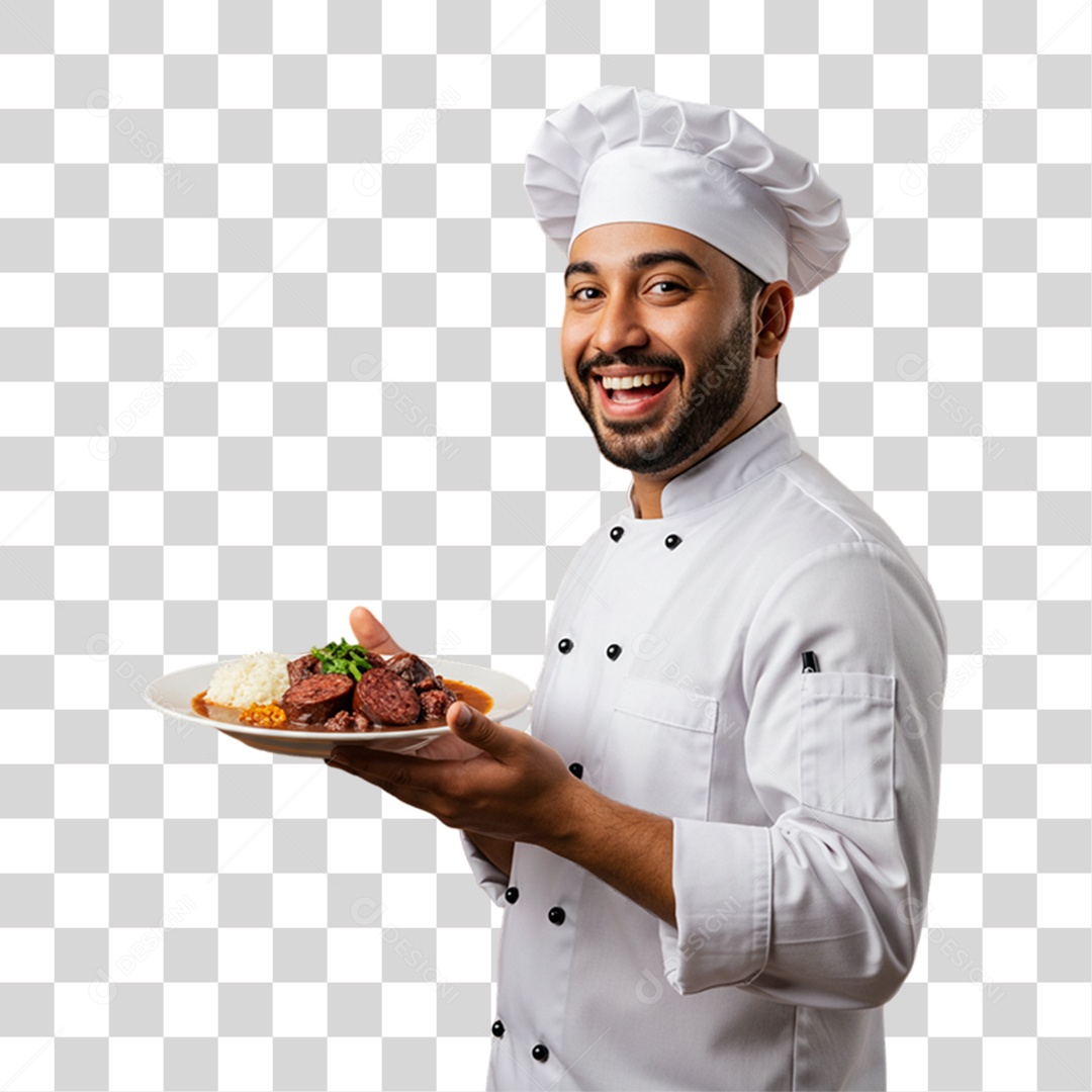 Cozinheiro de Uniforme PNG Transparente