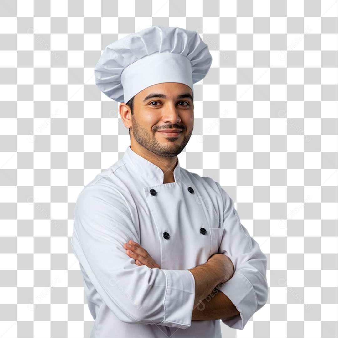 Cozinheiro de Uniforme PNG Transparente