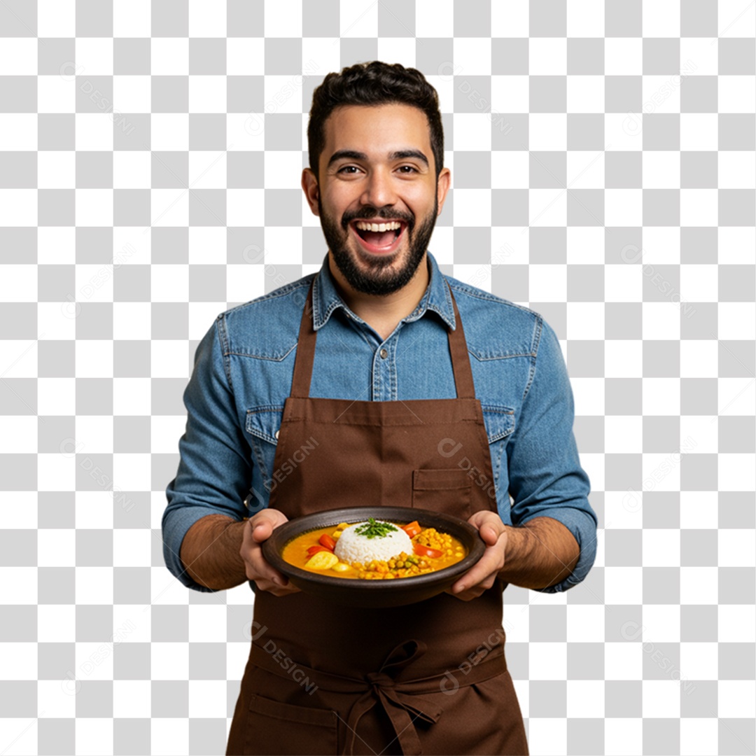 Cozinheiro de Uniforme Avental PNG Transparente