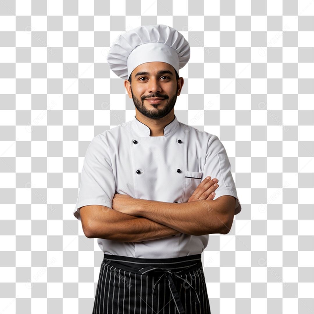 Cozinheiro de Uniforme PNG Transparente