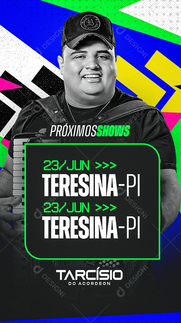 Story Agenda Próximos Shows Social Media PSD Editável