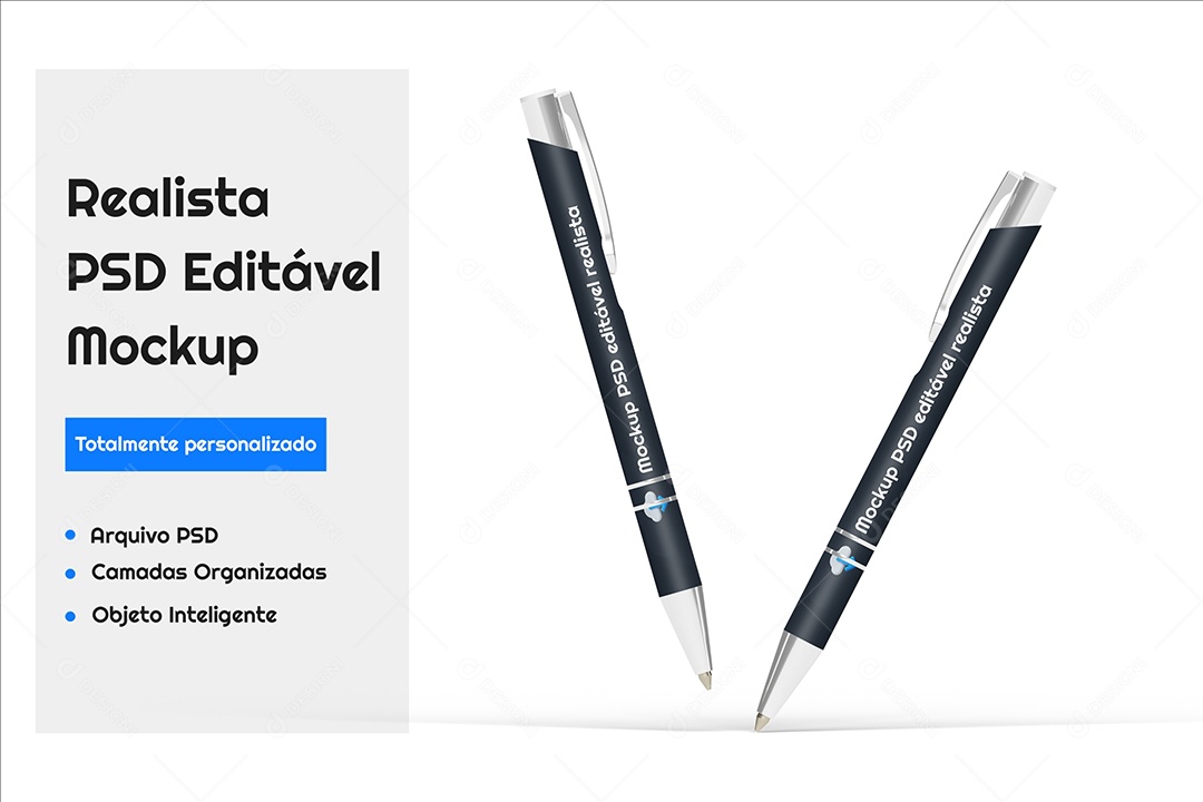 Mockup De Canetas PSD Editável