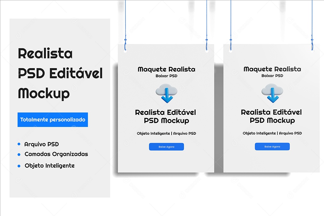 Mockup Papel A4 PSD Editável