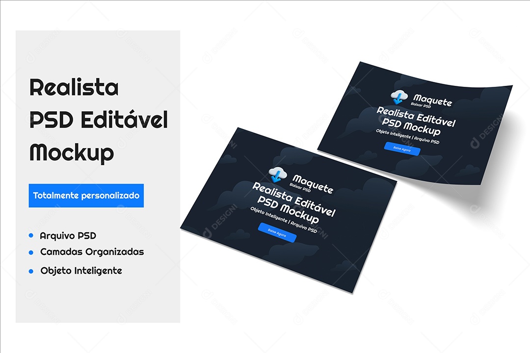 Mockup De Cartões PSD Editável