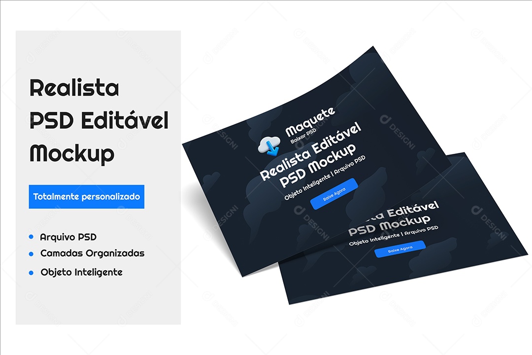 Mockup De Cartões PSD Editável