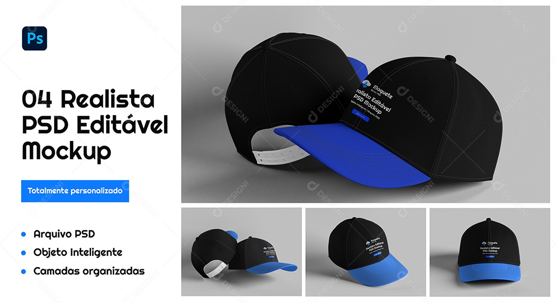 Mockup De Bonè PSD Editável