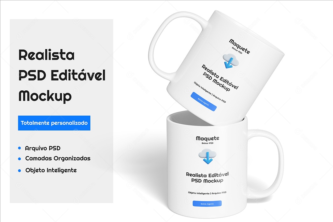 Mockup De Canecas PSD Editável