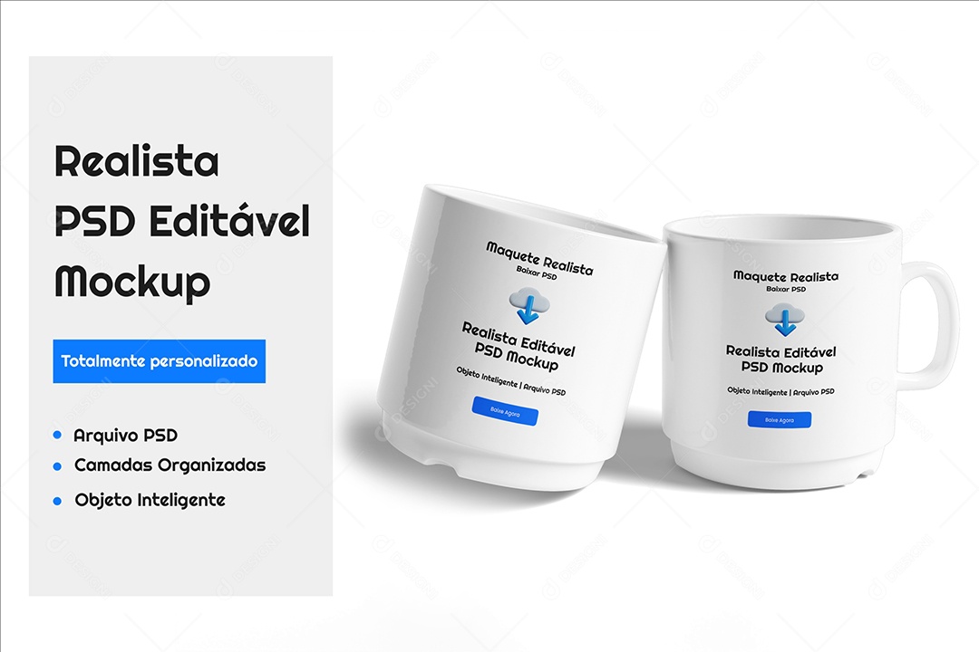Mockup De Canecas PSD Editável