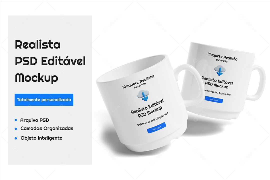 Mockup De Canecas PSD Editável