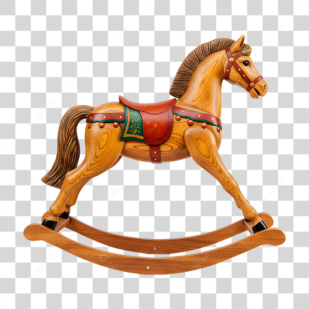 Cavalo de Madeira PNG Transparente