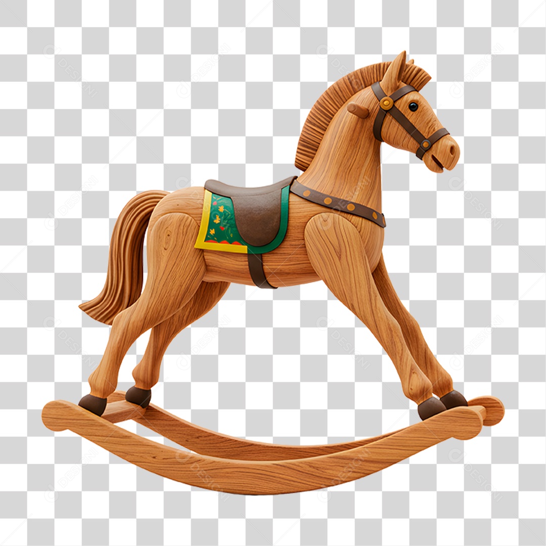 Cavalo de Madeira PNG Transparente