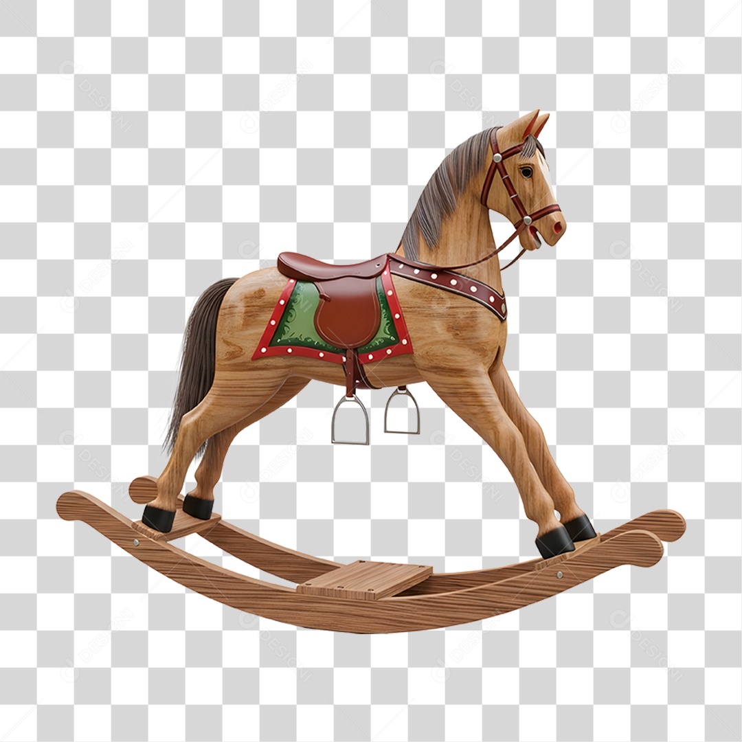 Cavalo de Madeira PNG Transparente