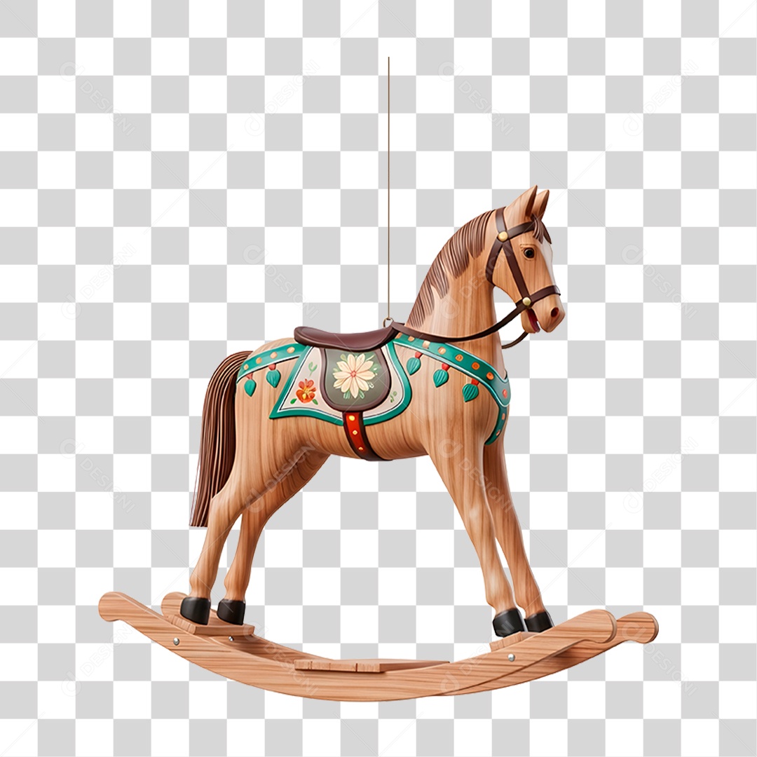 Cavalo de Madeira PNG Transparente