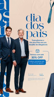 Story Feliz Dia Dos Pais 11 de Agosto Social Media PSD Editável