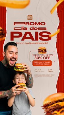 Story Feliz Dia Dos Pais 11 de Agosto Social Media PSD Editável