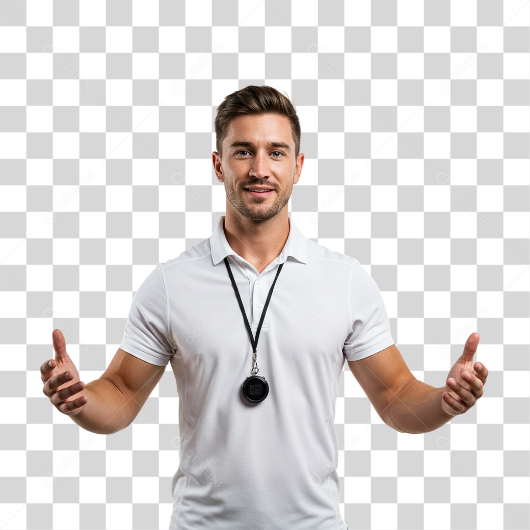 Personal Trainer Academia PNG Transparente