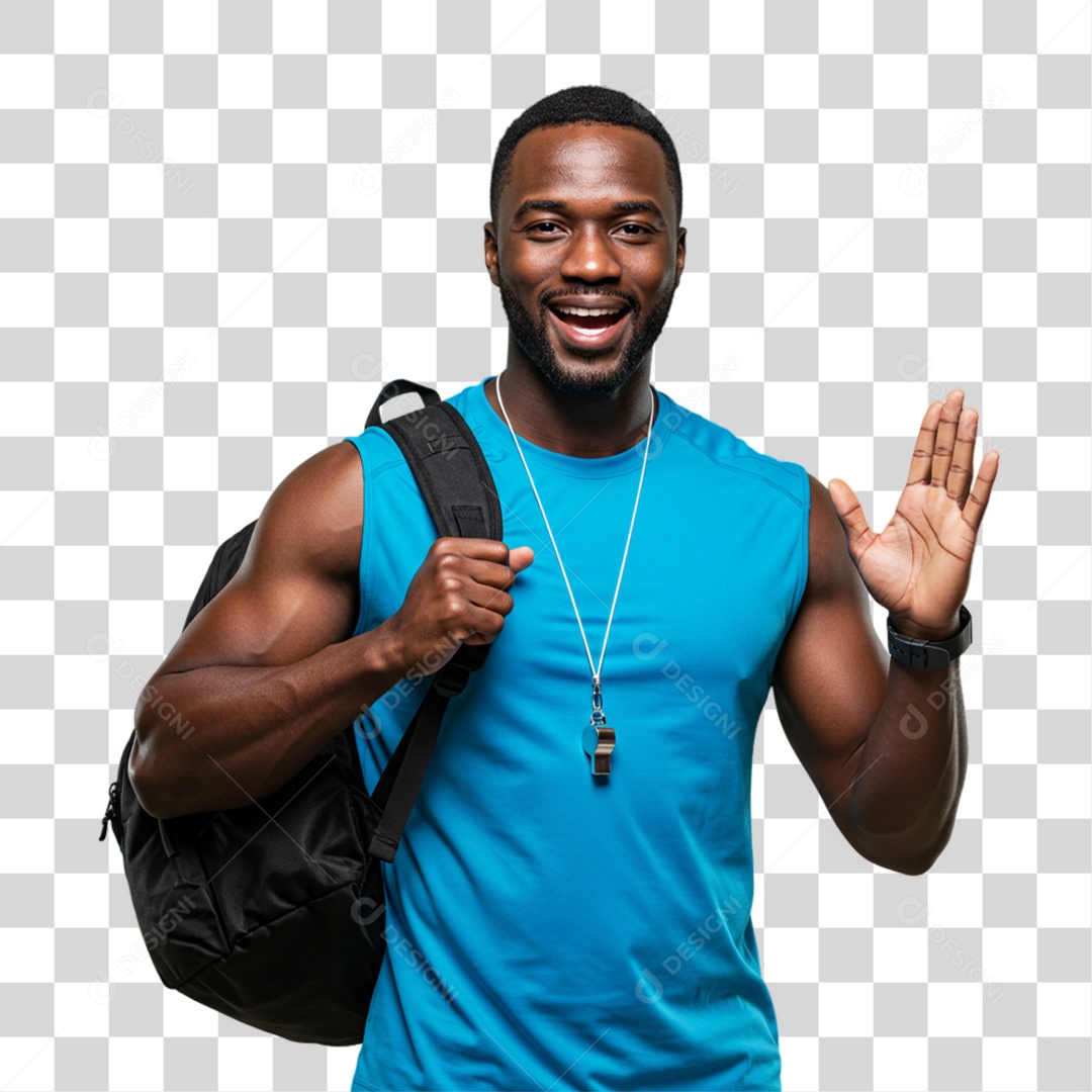 Personal Trainer Academia PNG Transparente