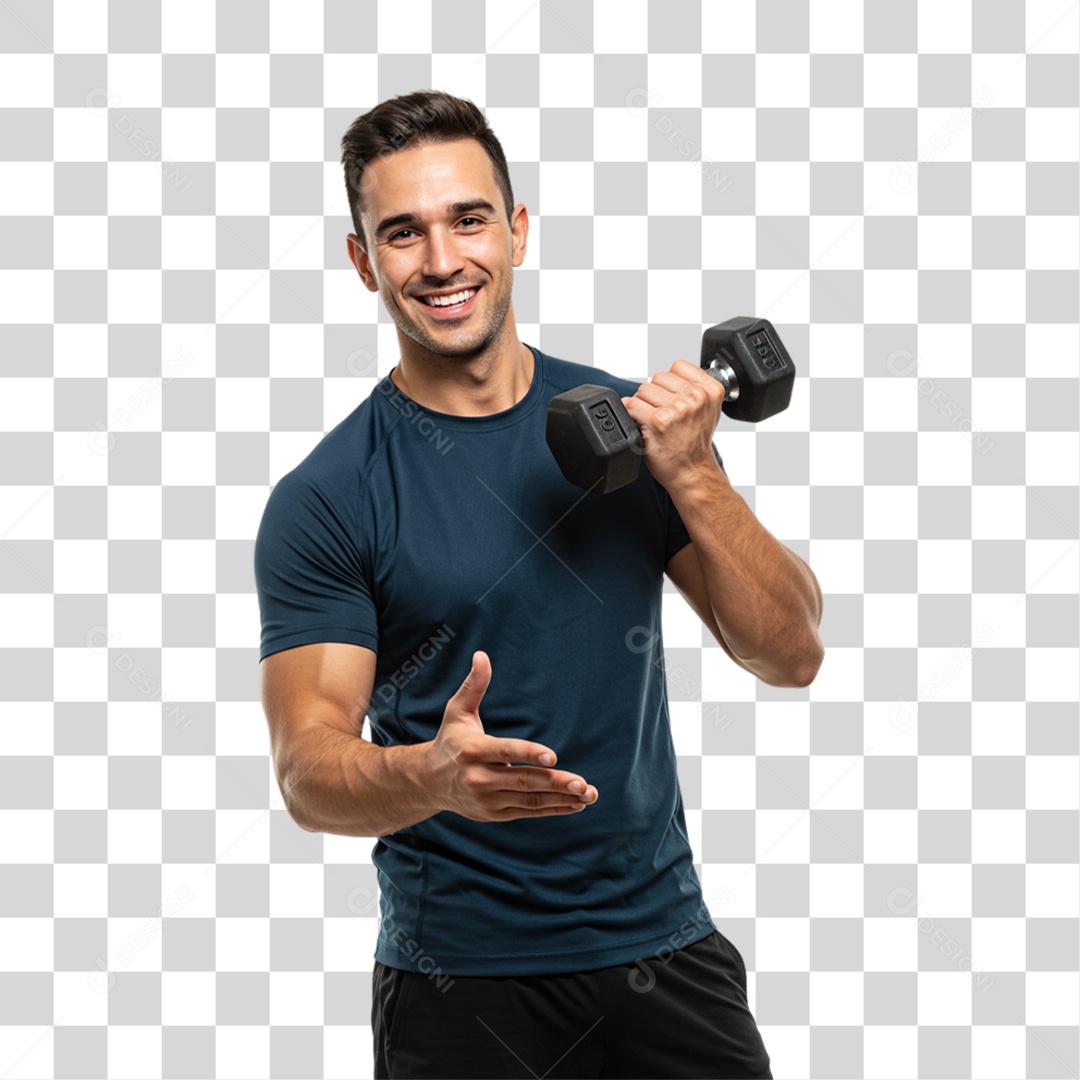 Personal Trainer Academia PNG Transparente