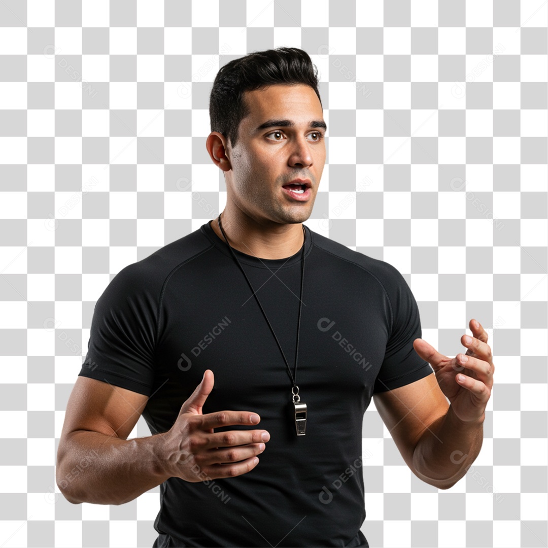 Personal Trainer Academia PNG Transparente