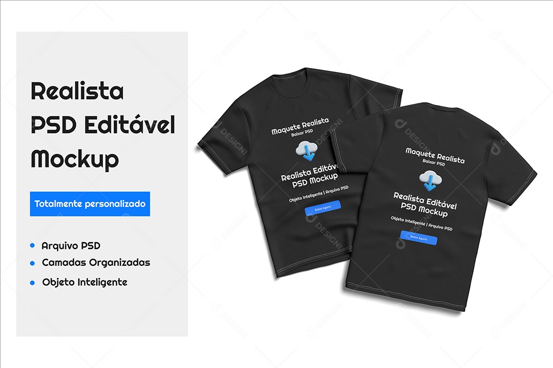 Mockup De Camiseta PSD Editável