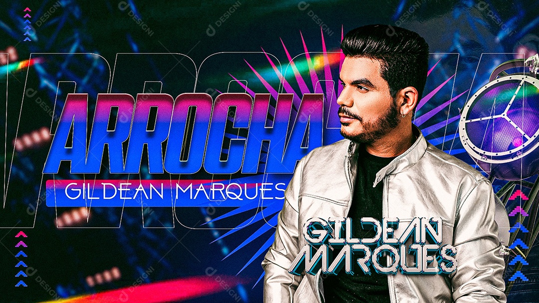 Banner Flyer Arrocha Gildean Marques Social Media PSD Editável
