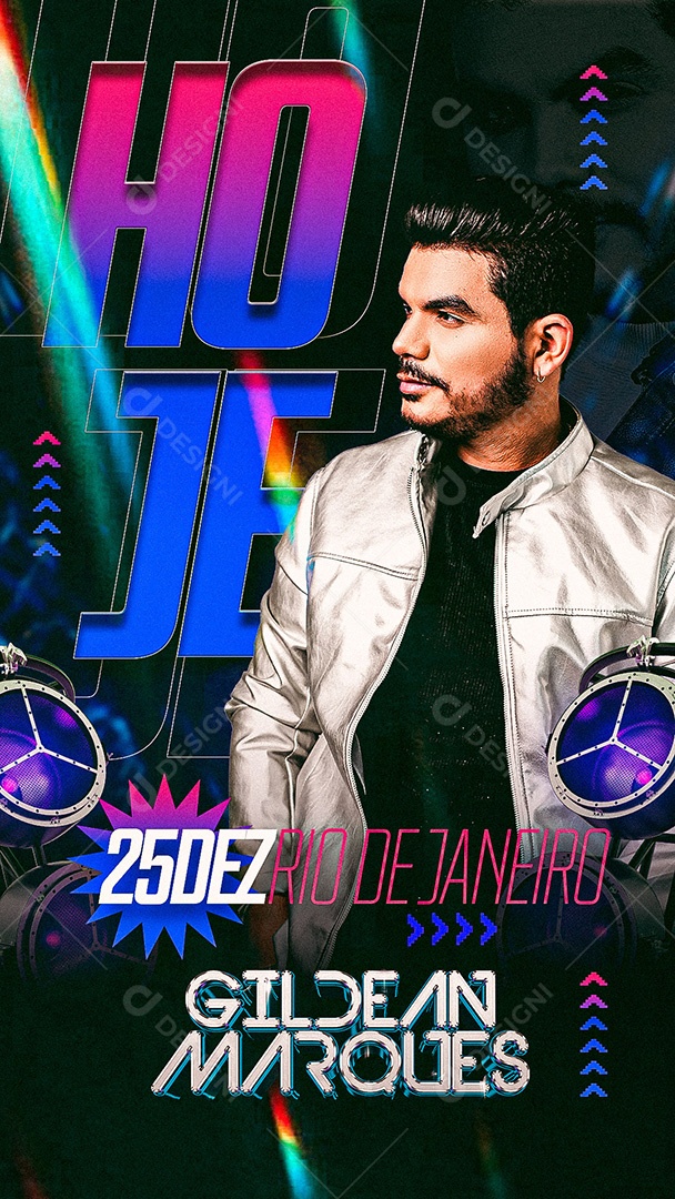 Story Flyer Hoje 25 de Dezembro Gildean Marques Social Media PSD Editável