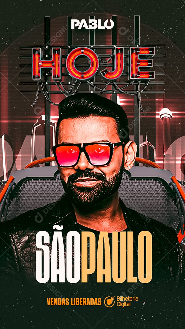 Story Flyer Hoje São Paulo Pablo Social Media PSD Editável